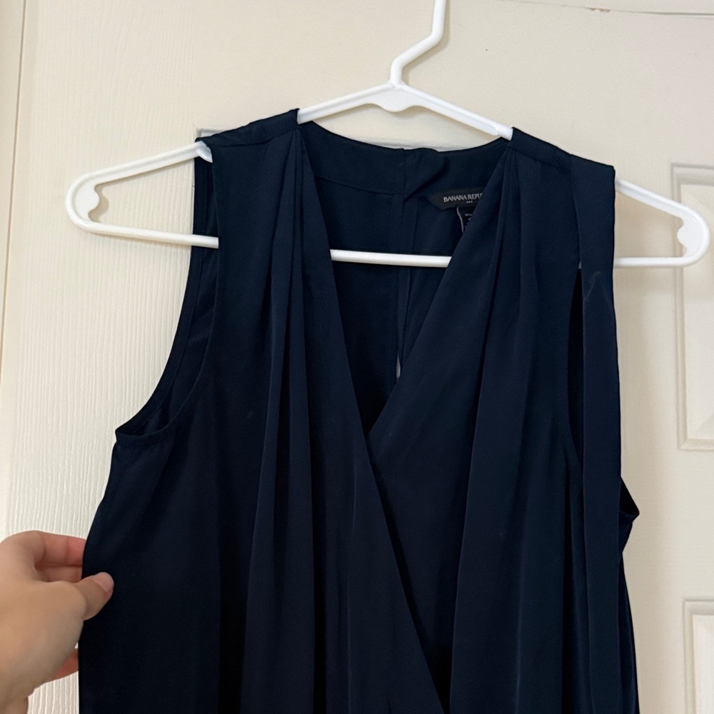 Sleeveless Navy Romper